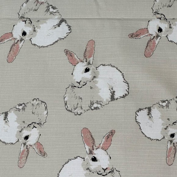 Hop Away Home Table Runner Easter Bunny Rabbits Farmhouse Shabby Chic Neutral - Picture 3 of 8